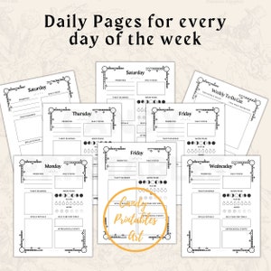Witchy Journal Pages, Printable Herbal Grimoire, Digital Witchcraft Organizer, Witchy Printable Bundle, Printable Witchy Stationery, Digital Witchcraft Journal, Witchy Printable Stickers, Printable Tarot Journal, Digital Witchy Spellbook
