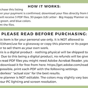 Pu&ograve; includere: Un planner digitale con istruzioni su come acquistarlo e usarlo. Il planner &egrave; disponibile in tre colori: grigio, verde e blu. Non &egrave; modificabile ed &egrave; solo per uso personale.