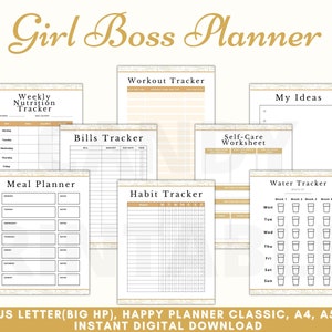 Girl Boss Planner Printable, Small Business Binder, Female Entrepreneur ...