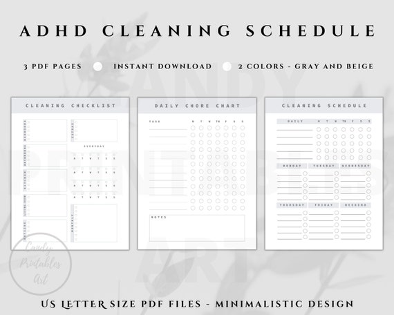 ADHD Cleaning Schedule Checklist ADHD Chore Chart Daily Etsy adhd-cleaning-schedule-checklist-adhd-chore-chart-daily-etsy