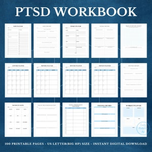 PTSD Workbook: Trauma Healing Journal, Printable Planner (PDF) - Etsy