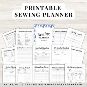 Sewing Project Planner PDF: Digital Sewing Journal & Tracker