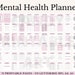Mental Health Planner DBT Journal Depression Therapy Journal Cognitive Behavior Therapy Anxiety Planner Printable Mood Tracker Monthly PDF
