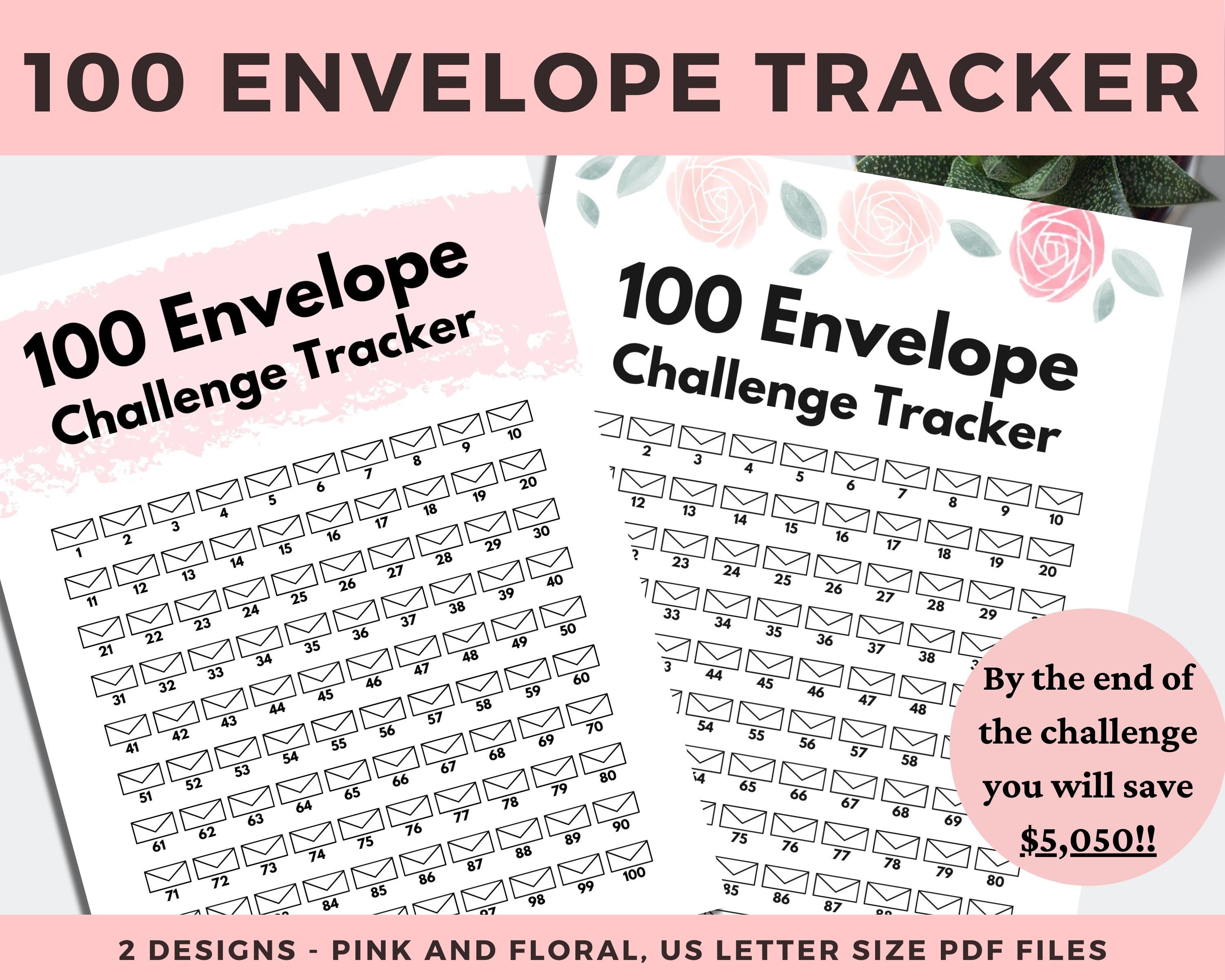 100 envelope challenge tracker free sakitel
