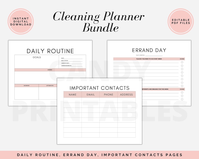 Flylady Printable Flylady Planner Editable Flylady Control - Etsy