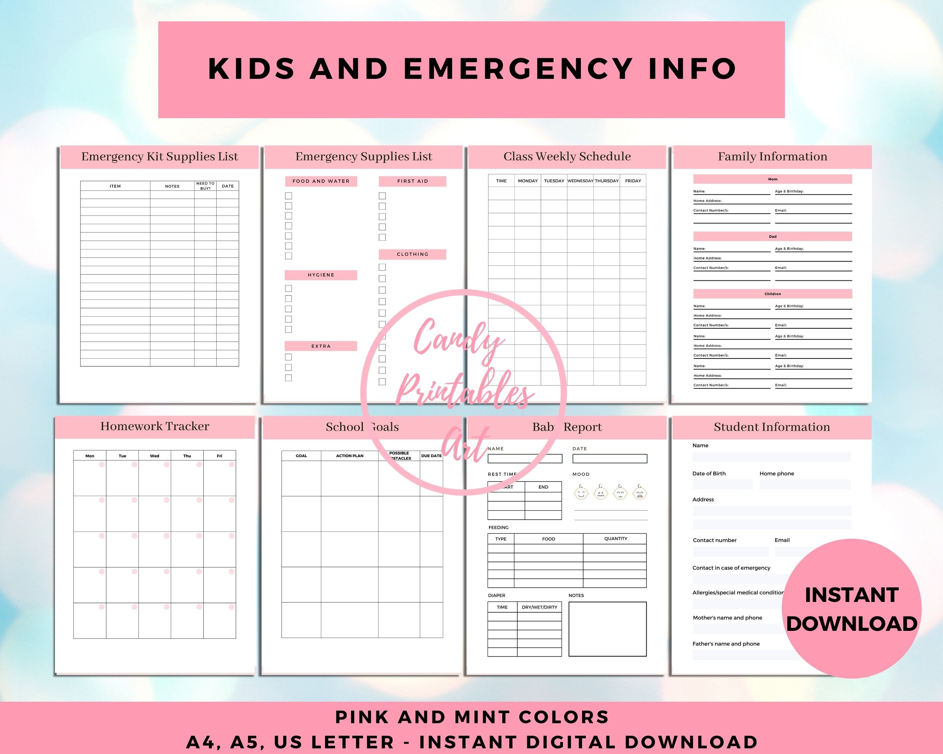Home Organization Planner Home Management Planner Printable Etsy