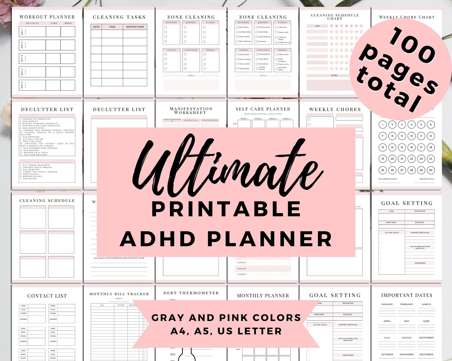 Free Printable Adhd Daily Planner
