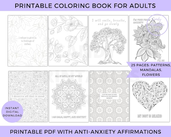 The Mindfulness Coloring Book for Anxiety Relief Adult Coloring Book: Anti- Stress Art Therapy Volume Two (The Mindfulness Coloring Series) (Paperback)