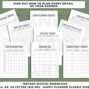 Garden Planner, Gardening Journal Printable, Plant Mom Gift, Vegetable ...
