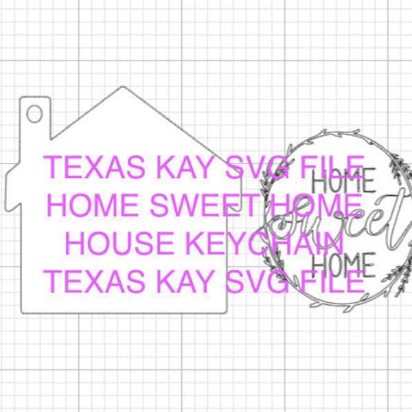 HOUSE KEYCHAIN SVG