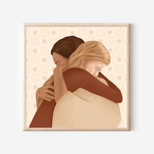 Christ's Embrace | Christ and Girl | Jesus and Girl | Christ and Woman | Jesus Hugging Girl | Christ Hugging | Christ Drawing | Jesus Hug