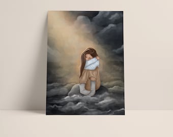 Christian Mental Health Art Print | Grief Gift