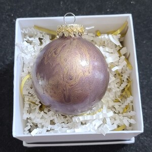 Hand Decorated Glass Christmas Ornament - Etsy