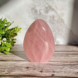 Rose Quartz Polished Freeform | High Quality Rose Quartz Crystal Home Decor | Gems & Minerals | Gift For A Friend