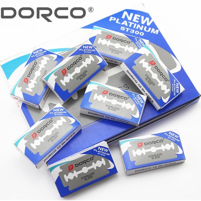 DORCO ST300 Double Edge Razor Blades Stainless 10 Blades Etsy