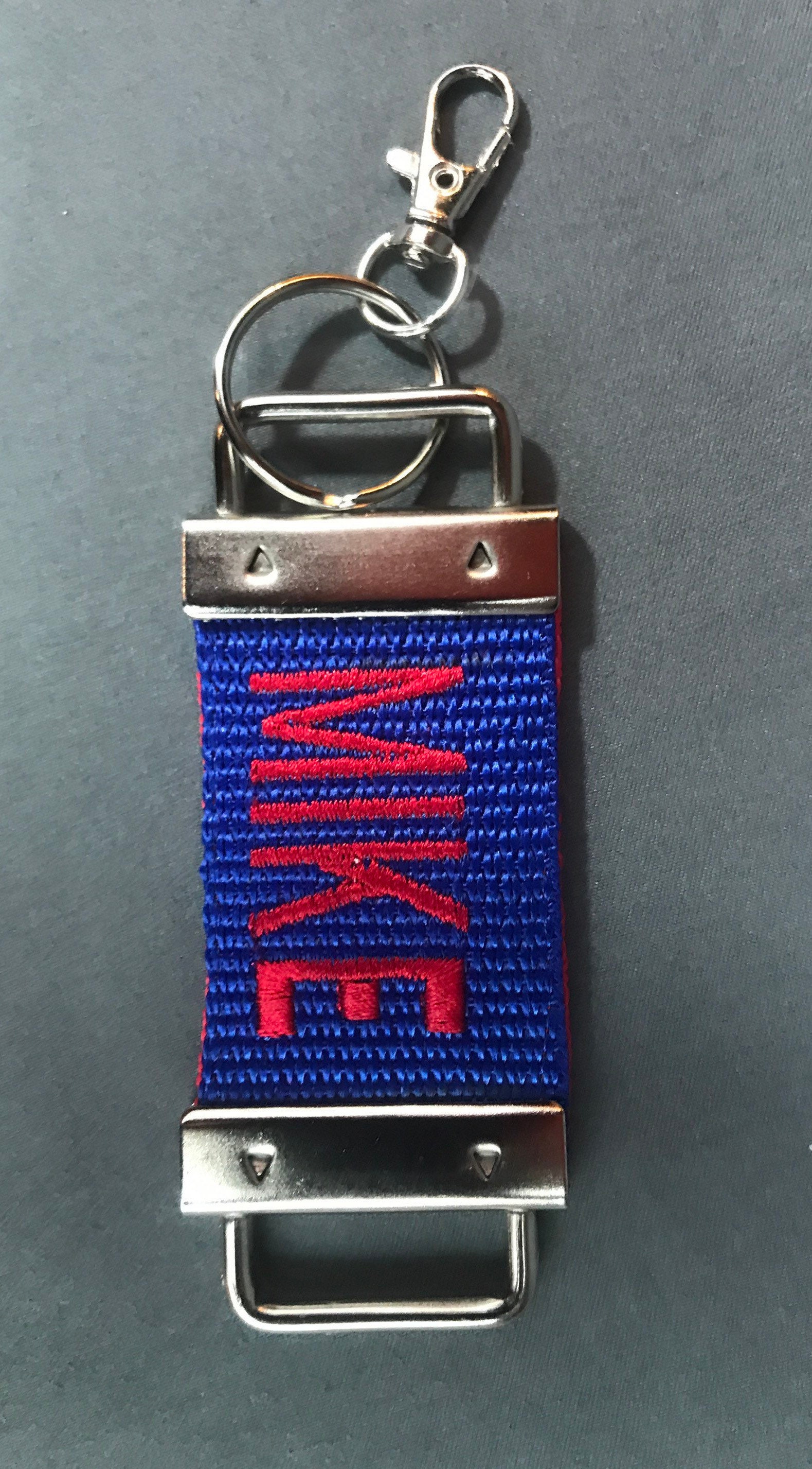 Embroidered Initials Luggage Tag or Keychains: MADE TO ORDER | Etsy