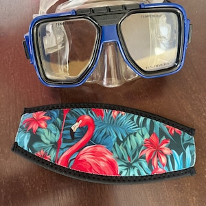 Flamingo Style Scuba or Snorkel Mask Straps Cover, Scuba diving, snorkel, spear fishing, water sports, Mask Strap Cover