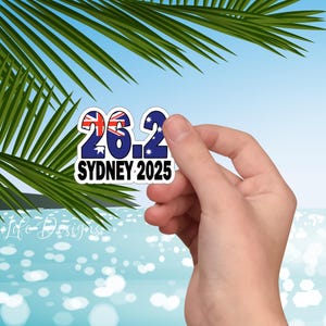 26,2 Stickers marathon de Sydney, Australie 2025, grands marathons, championnats du monde, boston, marathon de chicago, tokyo, Berlin, Londres, Australie