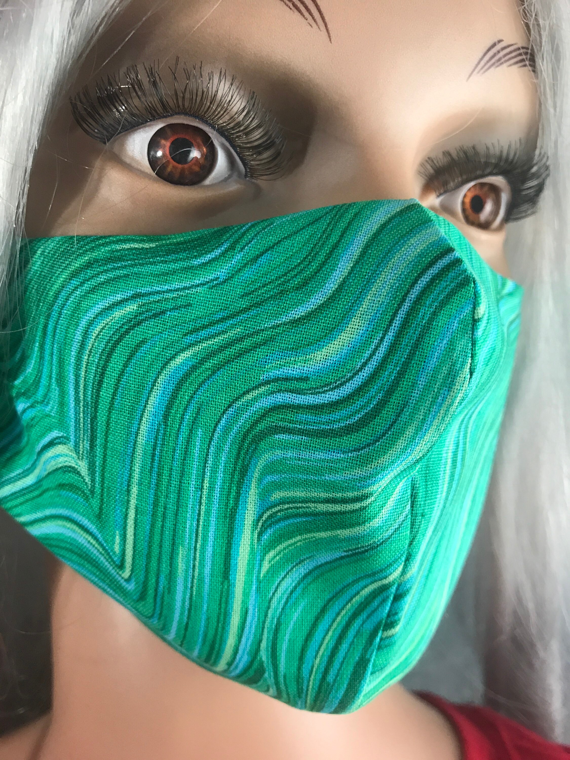 Womans Dress 100 Cotton Face Mask Etsy