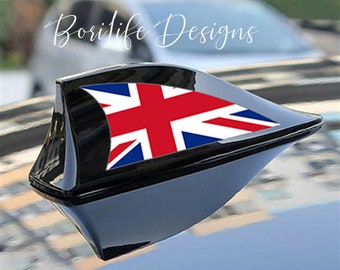 Set of British Flags Automobile Shark Fin Sticker Design