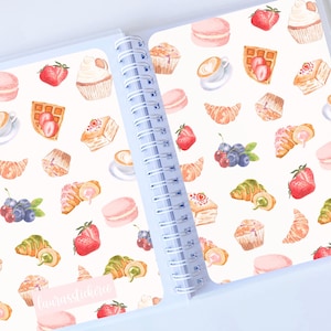 Reusable Sticker Book | Parisian Cafe | Reusable Sticker Album, 5 x 7 Sticker, Silicone Release Paper, Summer, Sticker Storage Book