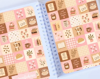 Reusable Sticker Book | Coffee and Books Design | Loose Sticker Storage