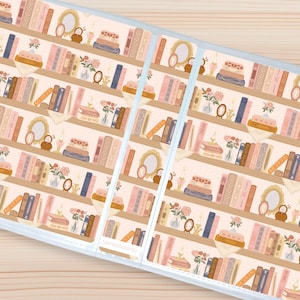 Sticker Storage Album | Book Shelf | 8 x 6 Sticker Album for Loose Sheets, Book lover gift, Sticker Organizer