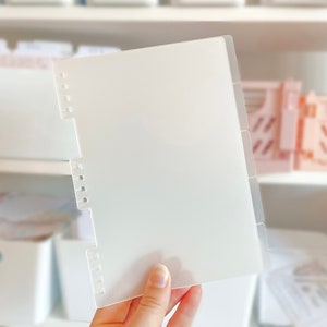 Divisores de álbum de adesivos reutilizáveis // Encartes para álbum de adesivos // Divisores de aba transparentes, 5 x 7, para armazenamento de livro de adesivos, papel de silicone