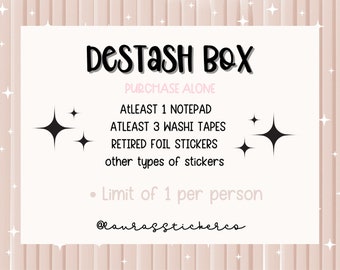 Sticker Destash Box - Overstock of Planner Sticker Products - Washi, Notepads and Stickers