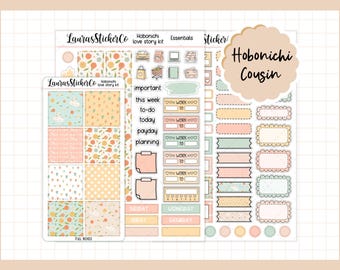 Hobonichi Cousin Sticker Kit | Cousin Planner Sticker Kit, Wedding or Anniversary Weekly Planner Kit, Functional Stickers | Love Story