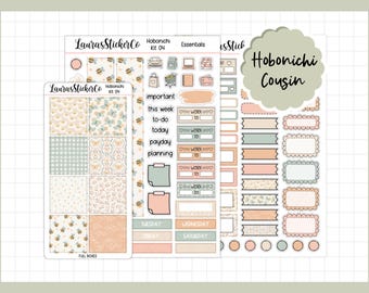 Hobonichi Cousin Sticker Kit | Kit 04 | Cousin Planner Sticker Kit, Weekly Planner Kit, Functional Stickers