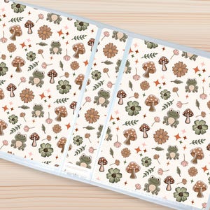 Sticker Storage Album | Cottagecore | 8 x 6 Sticker Album for Loose Sheets, Sticker Organizer