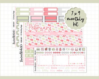 March Monthly Sticker Kit | Erin Condren | 7 X 9 Monthly Planner ...