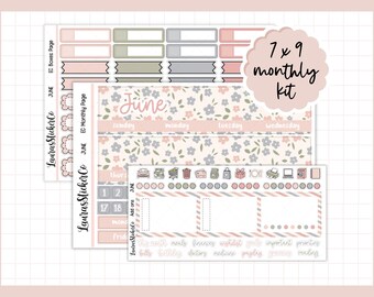 March Monthly Sticker Kit | Erin Condren | 7 X 9 Monthly Planner ...