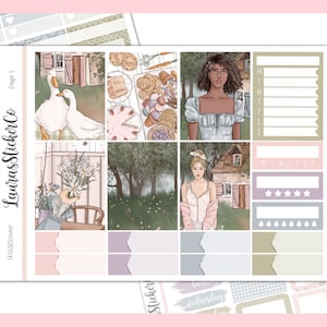 Mini Sticker Kit | Weekly Kit, Functional Stickers, Journals, Planners, EC sticker kit, Vertical Planner, Summer Stickers | Wildflower