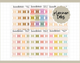 Monthly Planner Tabs | Hobonichi Monthly Tabs, Functional Planner Stickers, Journaling Stickers