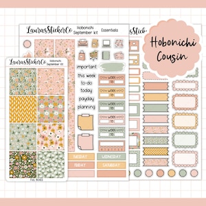 Hobonichi Cousin Sticker Kit | September Kit | Cousin Planner Sticker Kit, Weekly Planner Kit, Functional Stickers