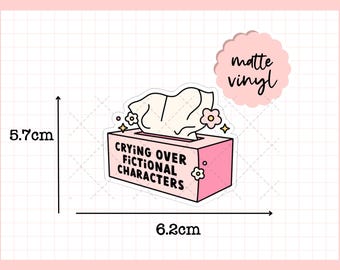 Booktok Die Cut Sticker | Book Sticker | Sticker for Laptops, Water Bottles, Planner Stickers, Matte