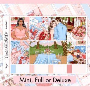 Weekly Sticker Kit | Planner Sticker Kit | Erin Condren Kit, Vertical Planners, Anytime Sticker Kit, Love Kit | Valentine&#39;s