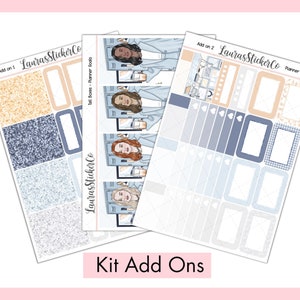 Weekly Sticker Kit Add Ons | Planner Stickers | Erin Condren Kit, Vertical Sticker Kit, Anytime Sticker Kit, Spring Kit | Planner Goals