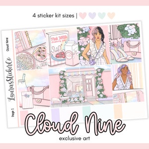 Weekly Sticker Kit | Planner Sticker Kit | Erin Condren Kit, Vertical Planners, Anytime Sticker Kit, Spring Kit | Cloud Nine