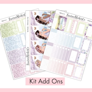 Weekly Sticker Kit Add Ons | Planner Stickers | Erin Condren Kit, Vertical Sticker Kit, Anytime Sticker Kit, Spring Kit | Afternoon Tea