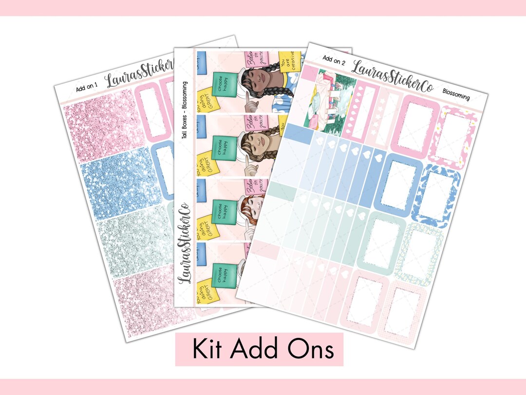 Weekly Sticker Kit Add Ons | Planner Stickers | Erin Condren Kit ...