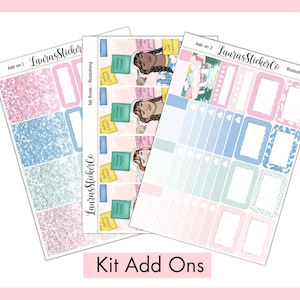Weekly Sticker Kit Add Ons | Planner Stickers | Erin Condren Kit, Vertical Sticker Kit, Anytime Sticker Kit, Spring Kit | Blossoming