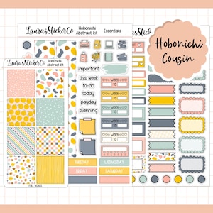 Kit de pegatinas de Cousin de Hobonichi / Resumen / Kit de pegatinas de planificador Cousin, kit de planificador semanal, pegatinas funcionales