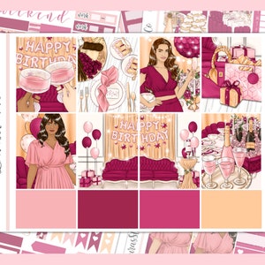 Celebrate || Weekly Sticker Kit for Vertical Planners || EC Sticker kit, Functional, Anytime Planner Stickers, Full Sticker Kit