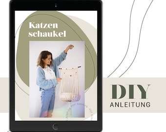 DIY-instructies // Macramé kattenschommel // digitaal bestand (PDF) // Duits