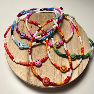 happy face colorful bracelets