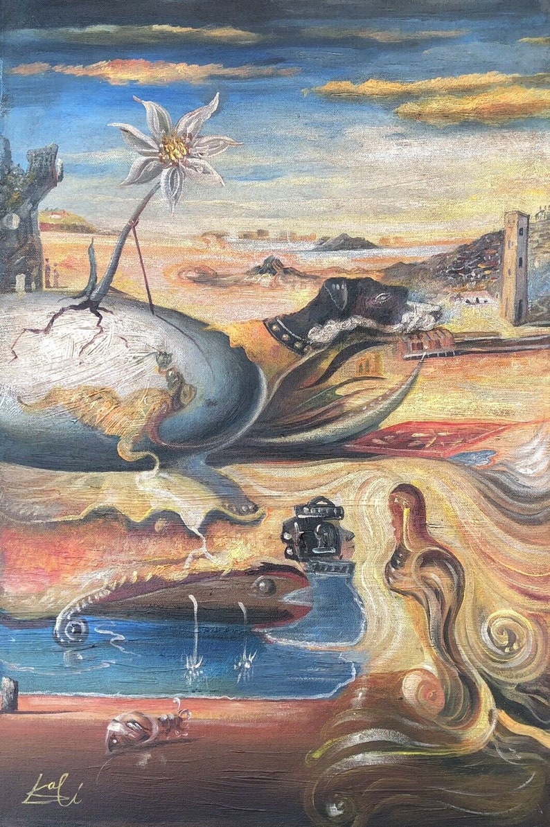 The Surrealist Portrait Oil Painting on Canvas / Art Surrealism Oil ...