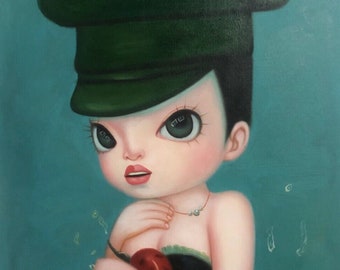 surrealist art painting oil painting on canvas signed / surrealist original oil painitng on canvas